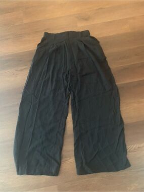HALARA Black Wide-Leg Pull-On Lounge Pants